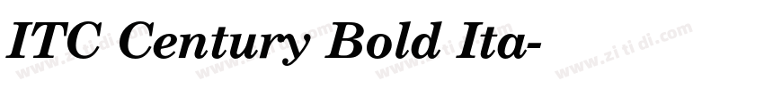 ITC Century Bold Ita字体转换